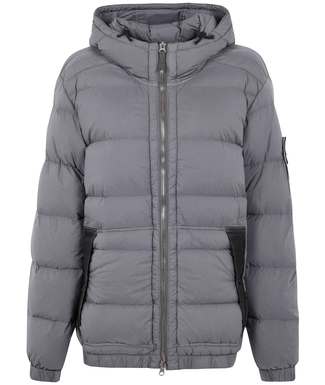 STONE ISLAND Серая полиэстеровая куртка, фото 1