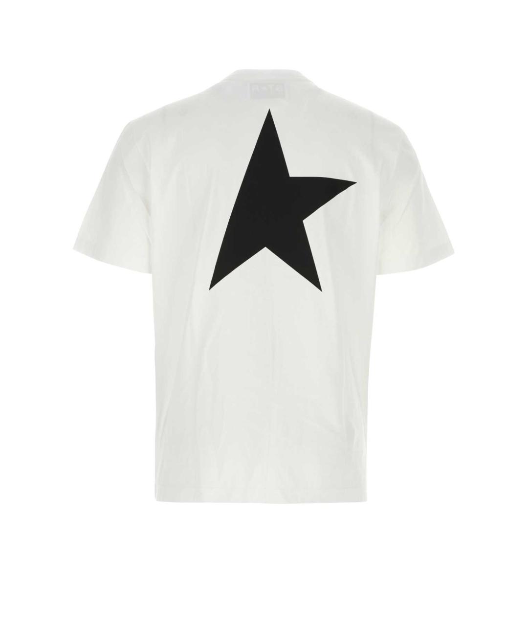 GOLDEN GOOSE DELUXE BRAND Белая хлопковая футболка, фото 2