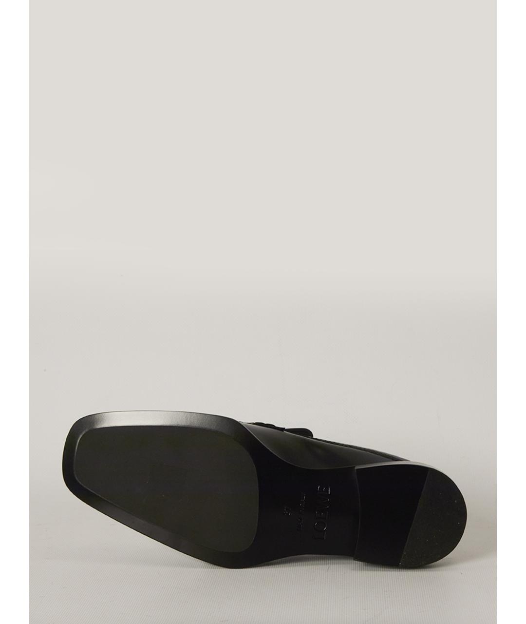 LOEWE Черные кожаные мюли, фото 4