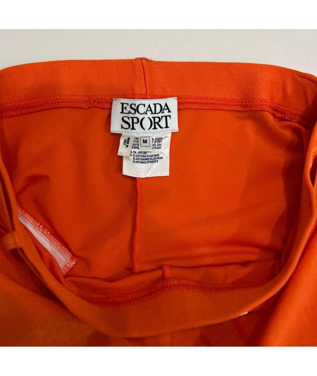 ESCADA Оранжевое полиэстеровые шорты, фото 8