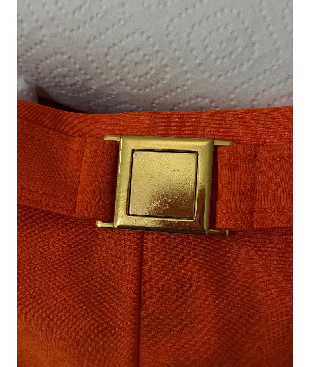 ESCADA Оранжевое полиэстеровые шорты, фото 7