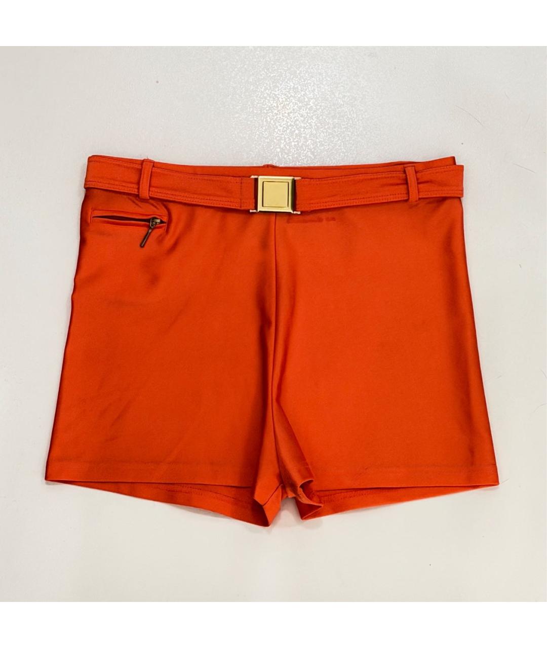 ESCADA Оранжевое полиэстеровые шорты, фото 6