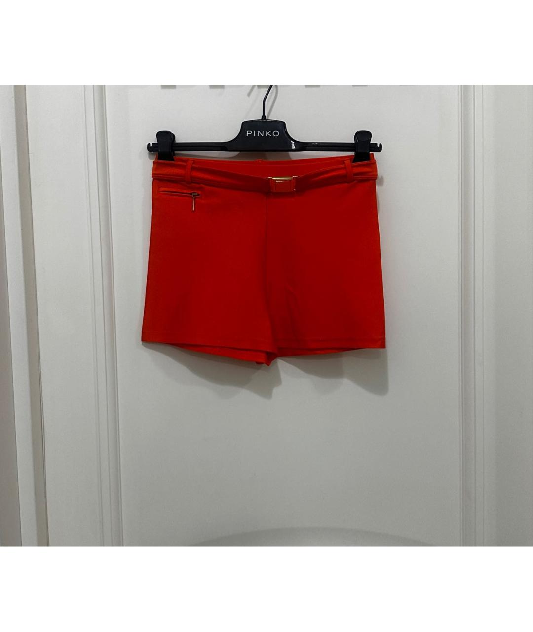 ESCADA Оранжевое полиэстеровые шорты, фото 4