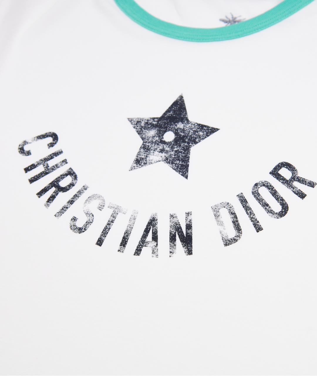 CHRISTIAN DIOR Белая хлопковая футболка, фото 5