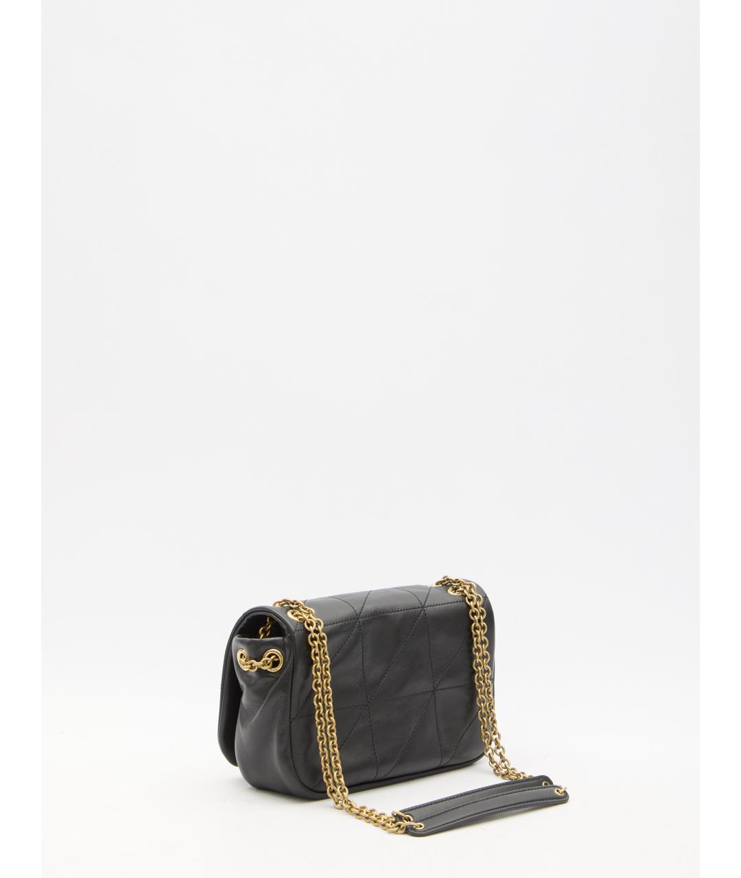 SAINT LAURENT Черная кожаная сумка через плечо, фото 2