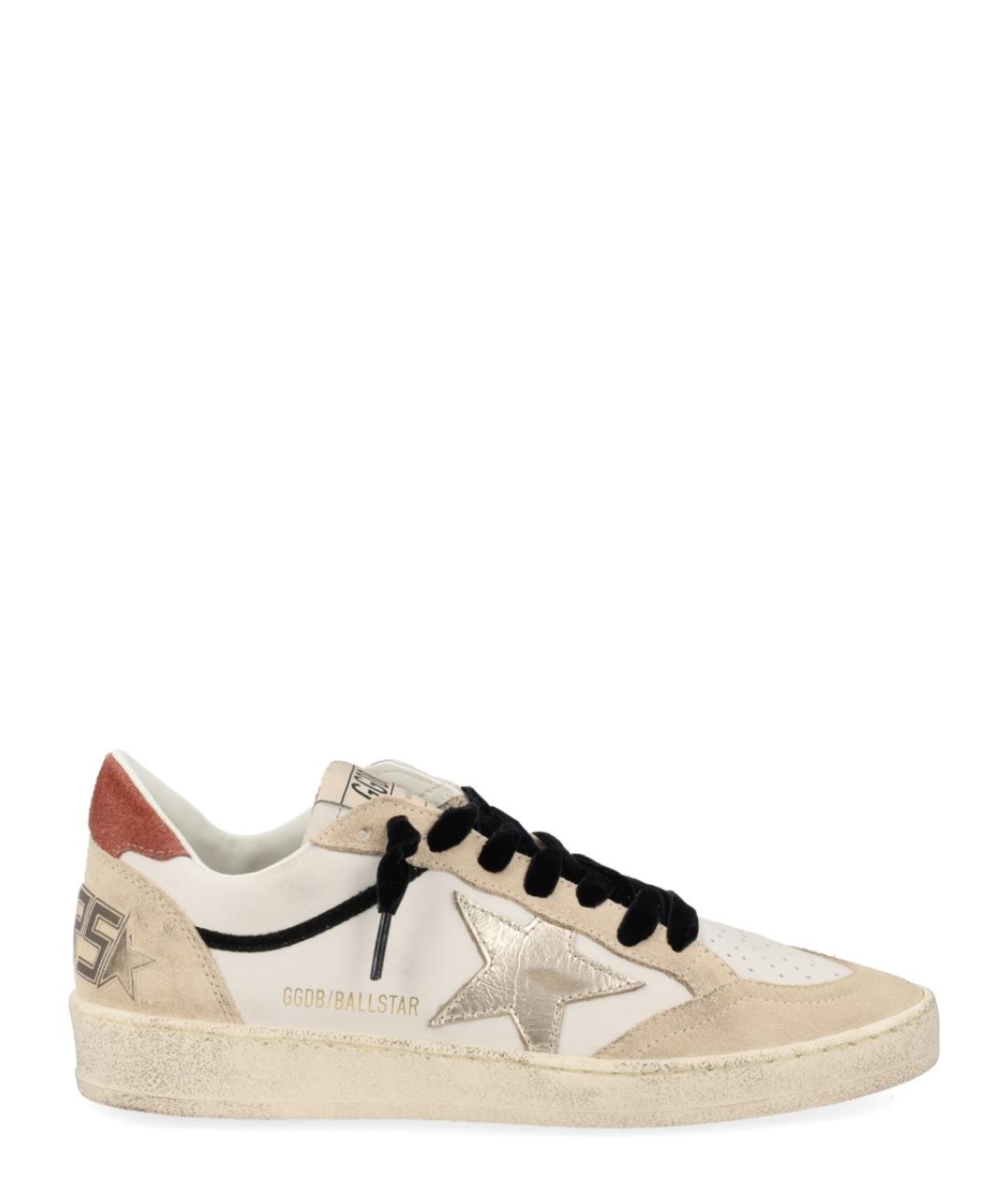 GOLDEN GOOSE DELUXE BRAND Белые кожаные кеды, фото 1