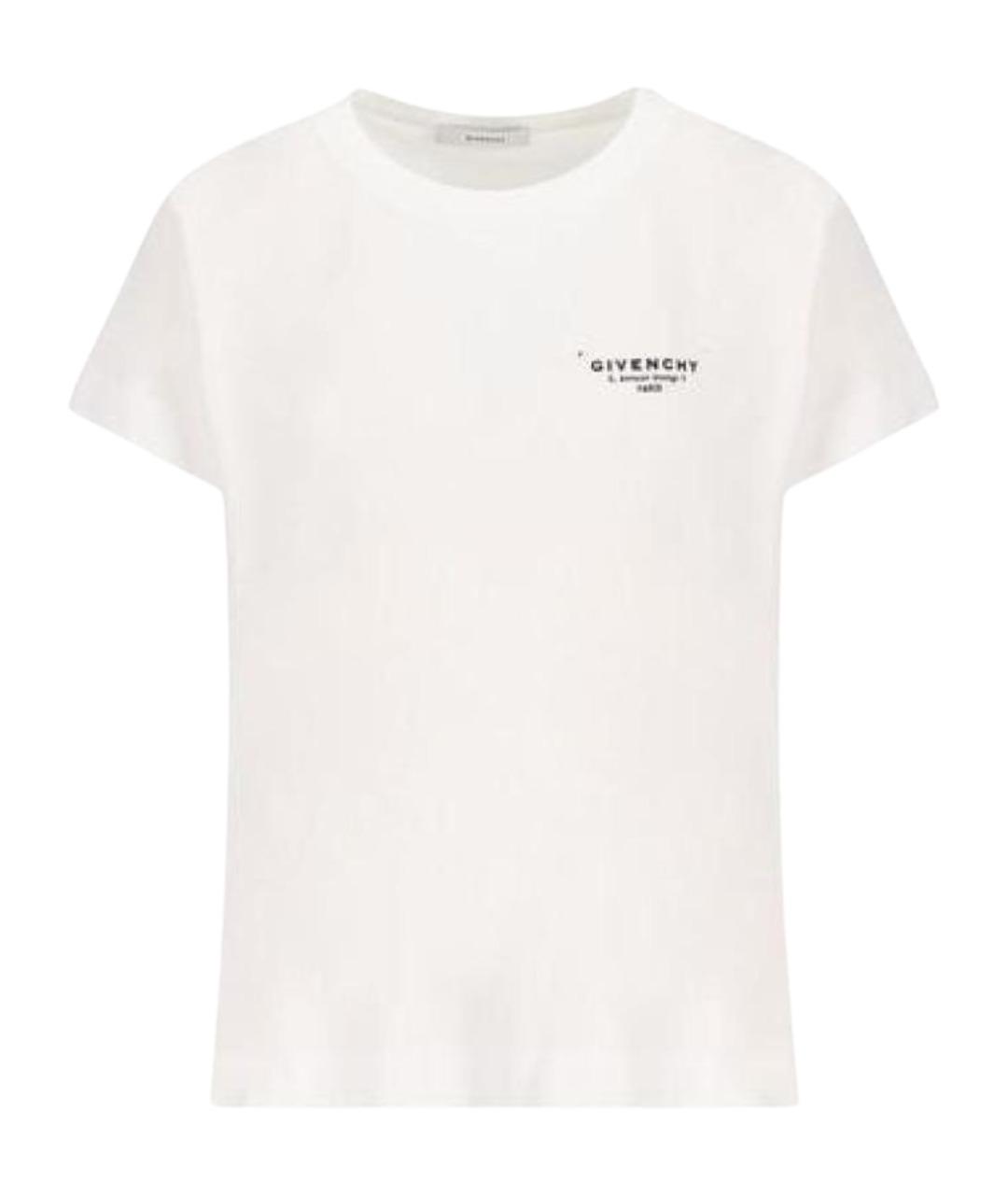 GIVENCHY Белая хлопковая футболка, фото 1