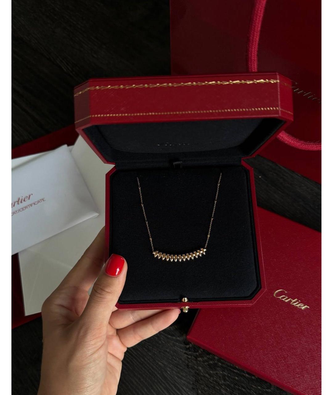CARTIER Золотое колье из розового золота, фото 2