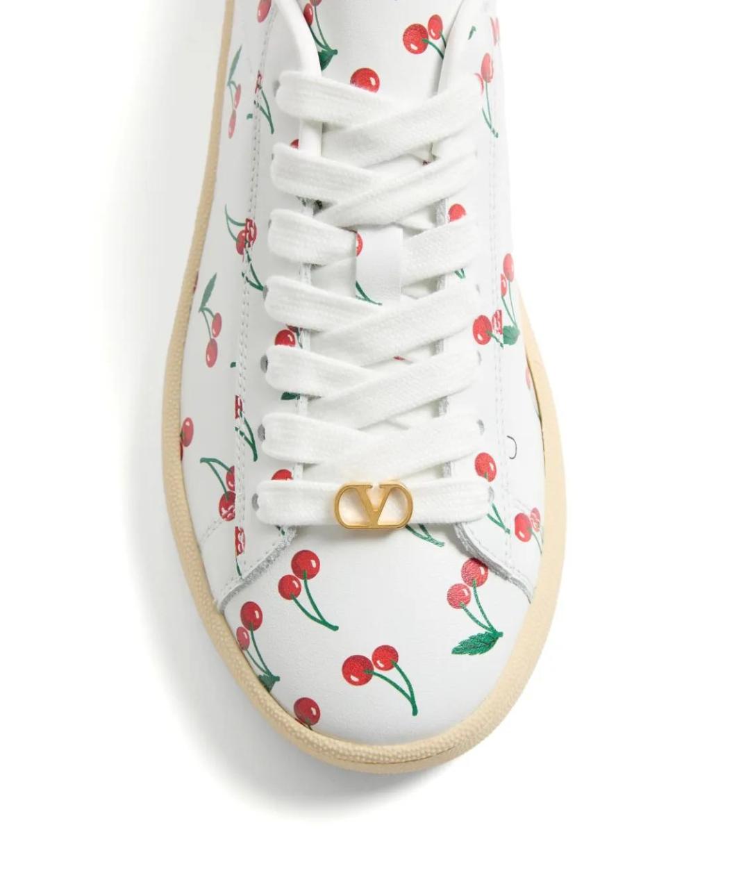 VALENTINO Белые кожаные кеды, фото 5