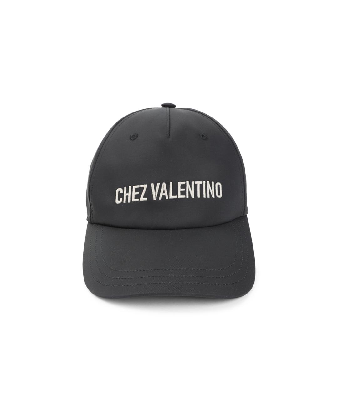 VALENTINO Черная хлопковая кепка/бейсболка, фото 1