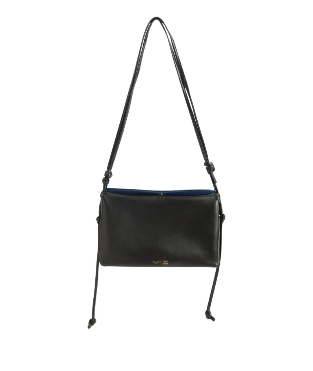 CELINE Черная кожаная сумка через плечо, фото 1