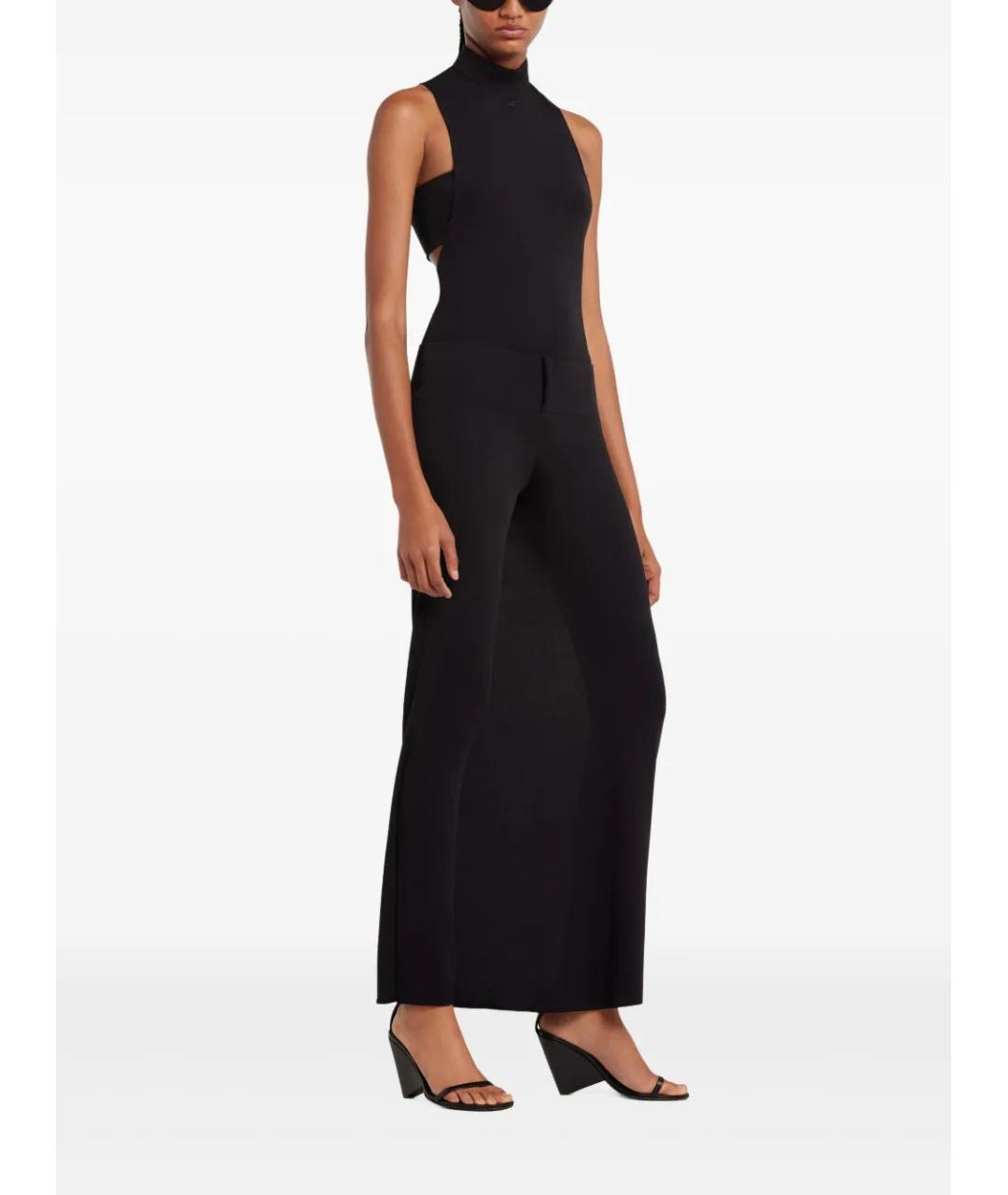 COURREGES Черные брюки узкие, фото 3