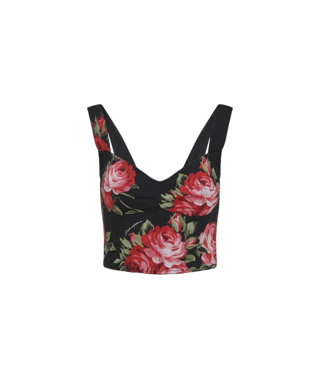 DOLCE&GABBANA Черная хлопковая майка, фото 1