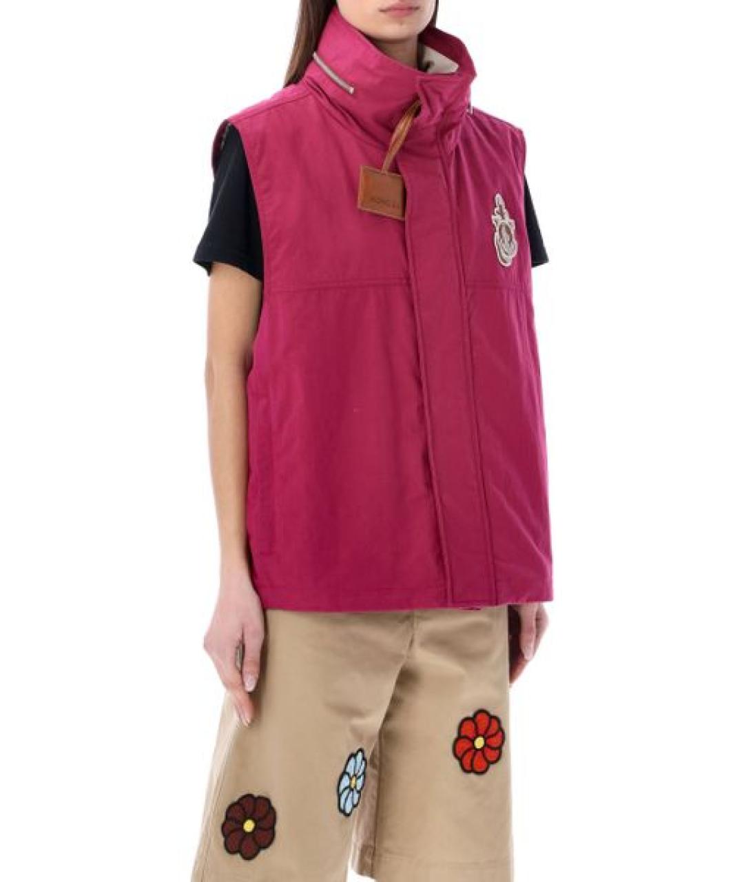 MONCLER Фиолетовый хлопковый жилет, фото 3