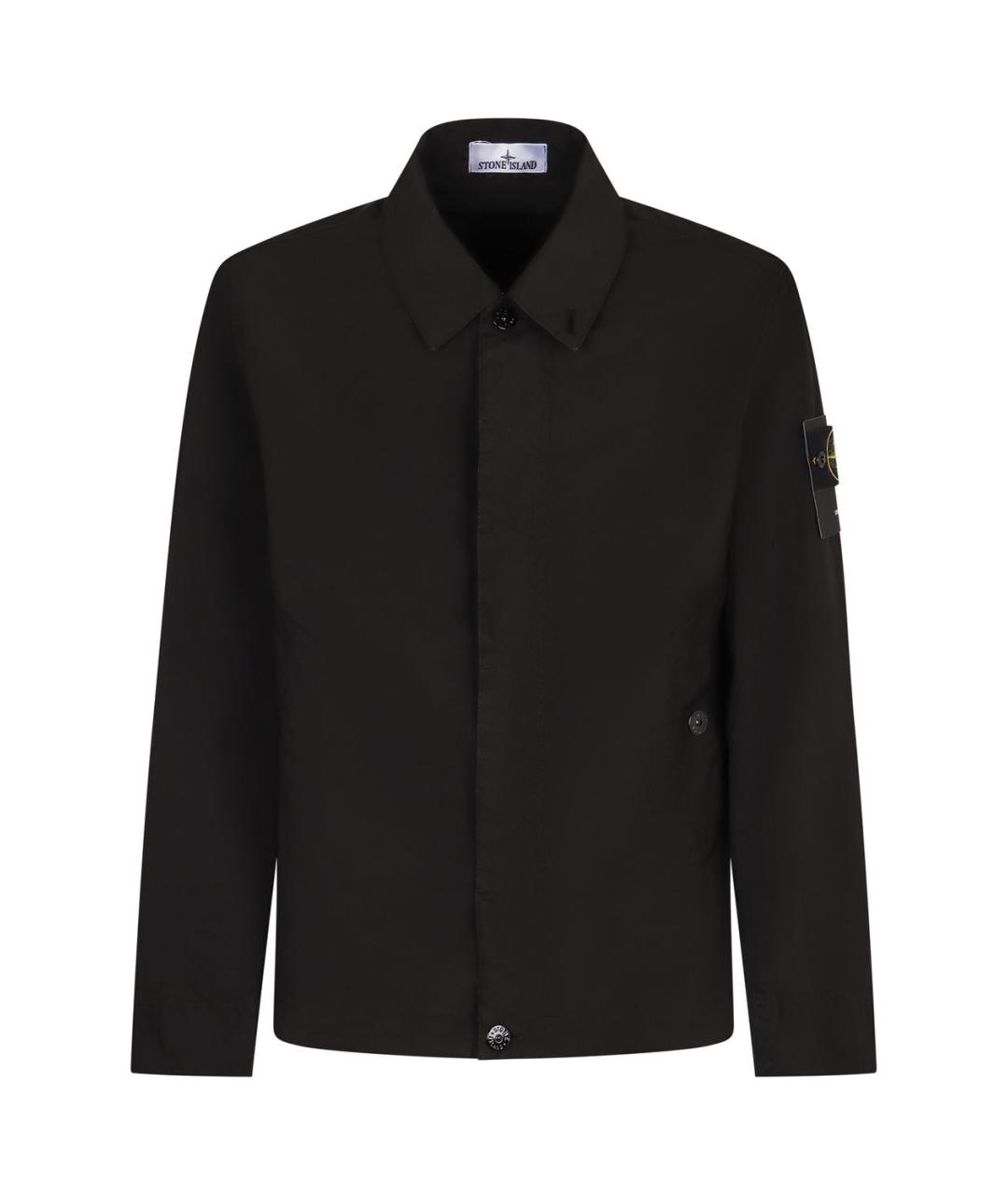 STONE ISLAND Черная полиэстеровая куртка, фото 3