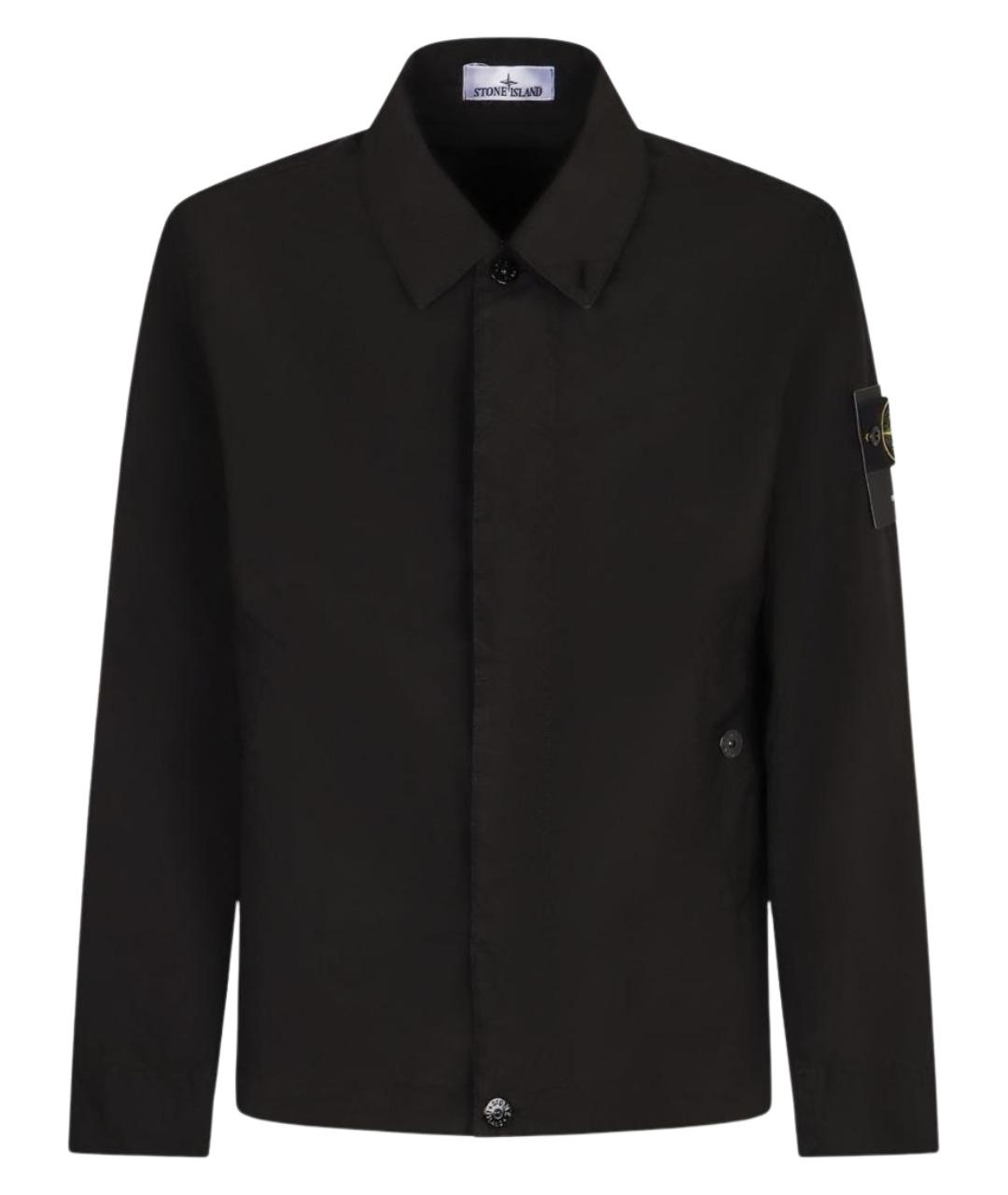 STONE ISLAND Черная полиэстеровая куртка, фото 1