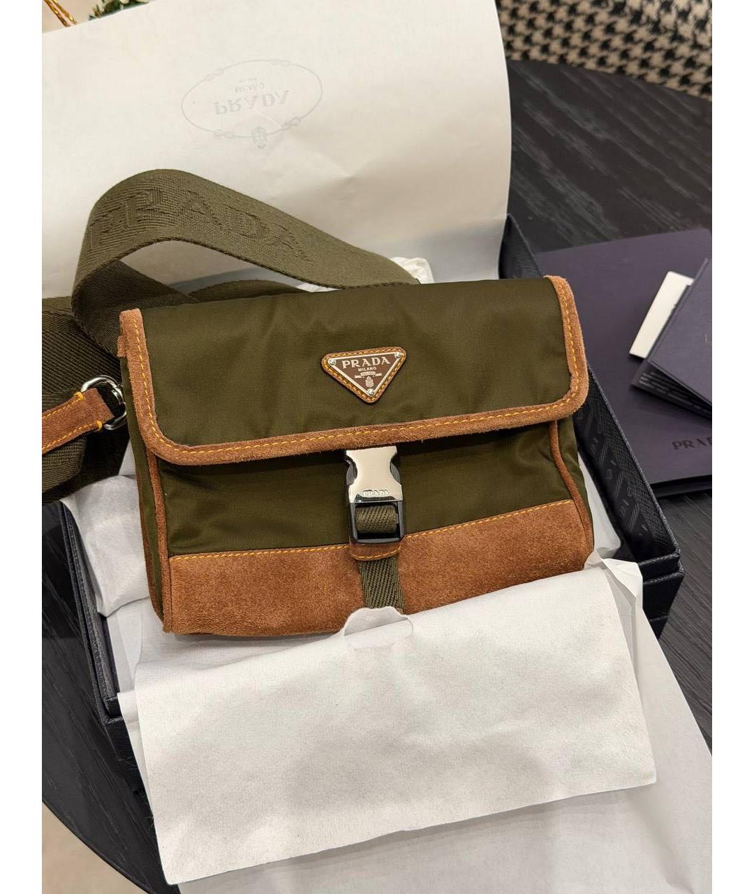 PRADA Коричневая сумка на плечо, фото 6