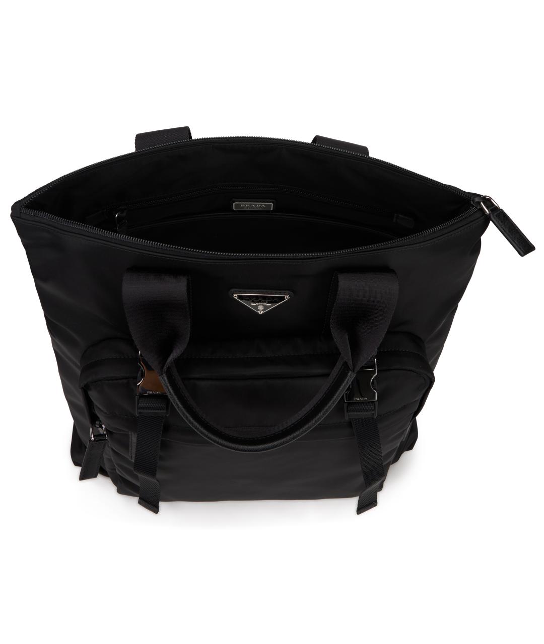 PRADA Черный синтетический рюкзак, фото 5