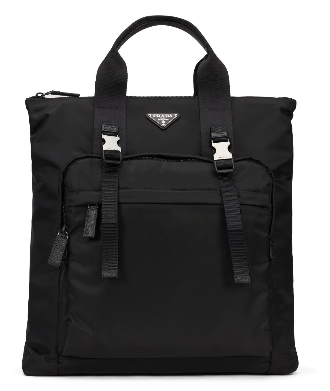 PRADA Черный синтетический рюкзак, фото 2