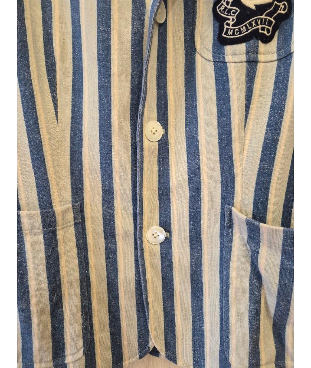 RALPH LAUREN Бежевый хлопковый жакет/пиджак, фото 6