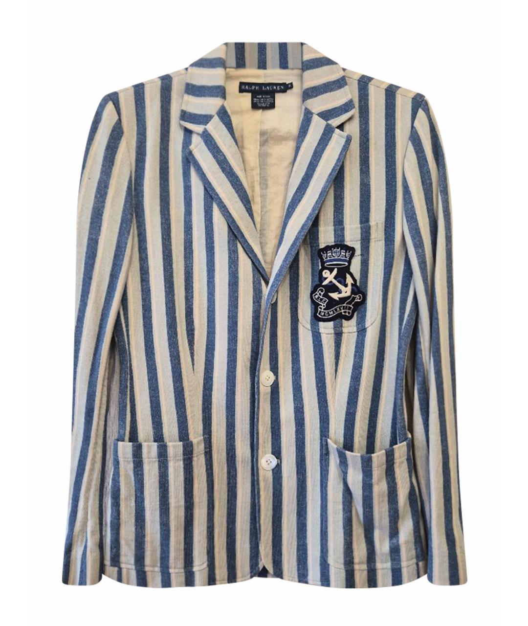 RALPH LAUREN Бежевый хлопковый жакет/пиджак, фото 1