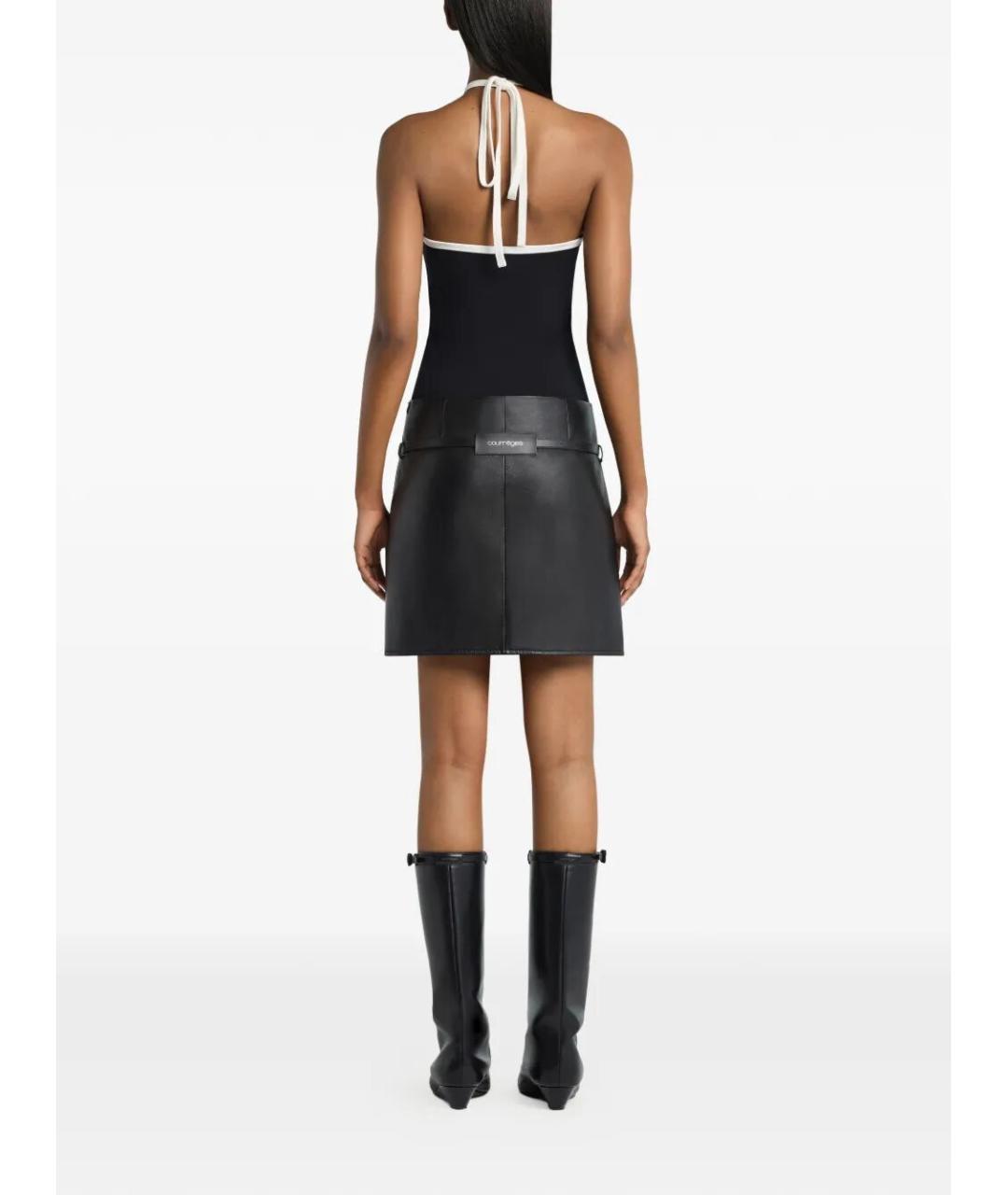 COURREGES Черная хлопковая майка, фото 3