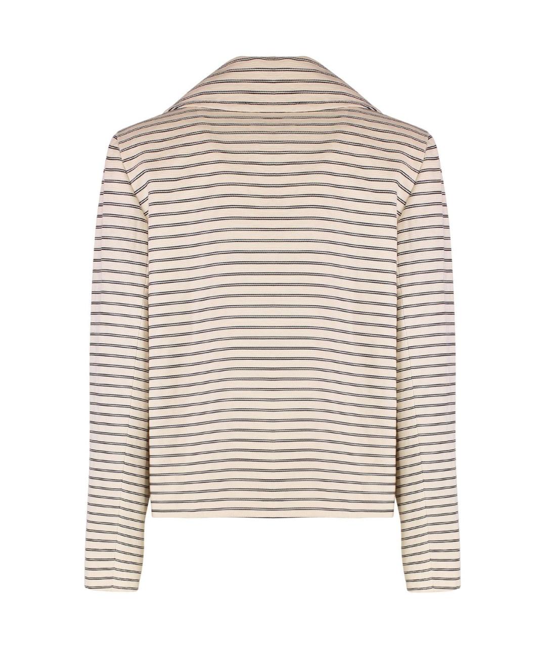 MAX MARA STUDIO Бежевая хлопковая куртка, фото 2