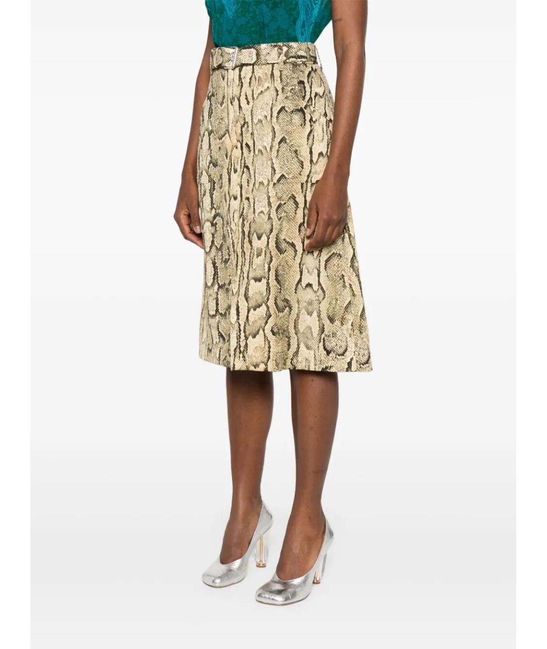 DRIES VAN NOTEN Бежевая юбка миди, фото 4