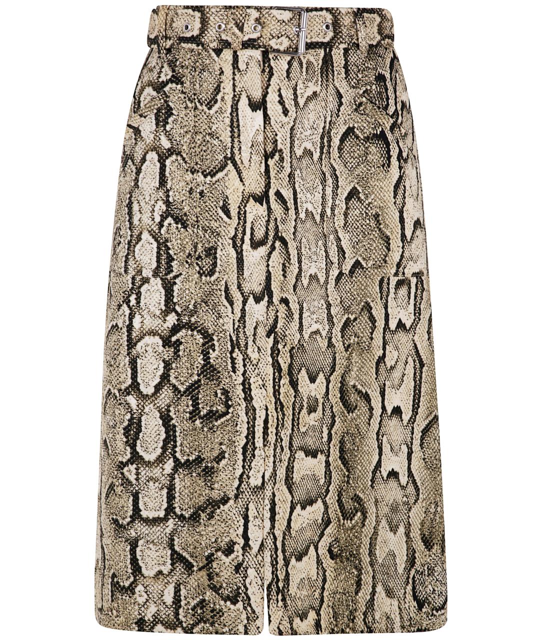 DRIES VAN NOTEN Бежевая юбка миди, фото 1