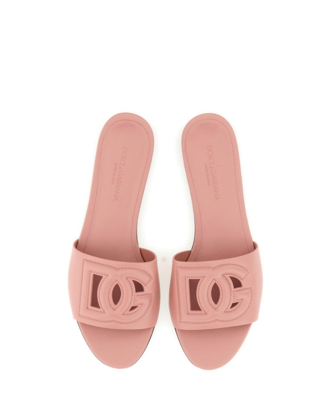 DOLCE&GABBANA Розовые шлепанцы, фото 2
