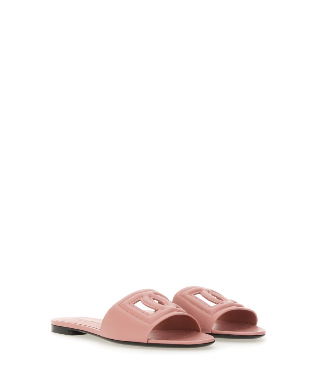 DOLCE&GABBANA Розовые шлепанцы, фото 3