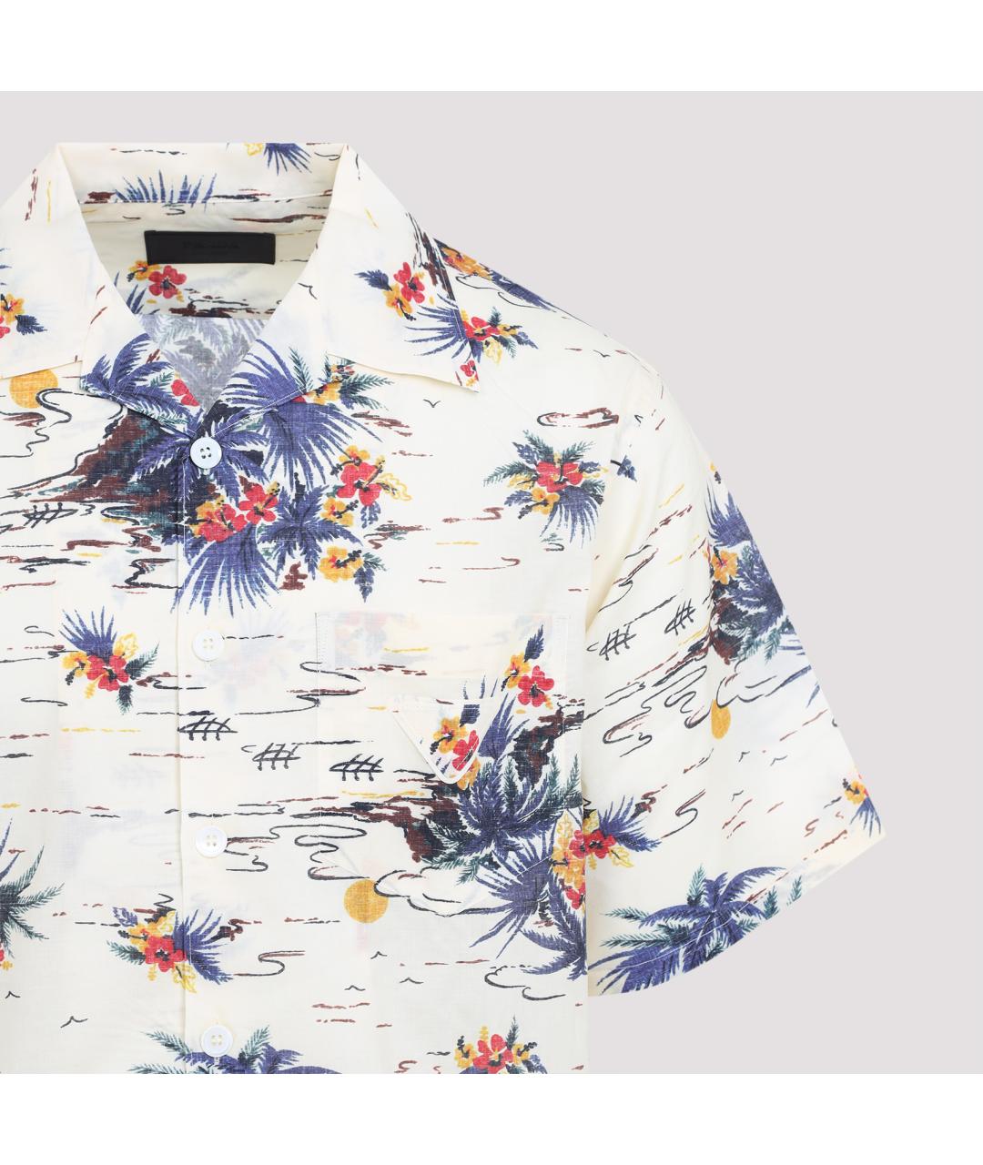 PRADA Мульти хлопковая кэжуал рубашка, фото 3