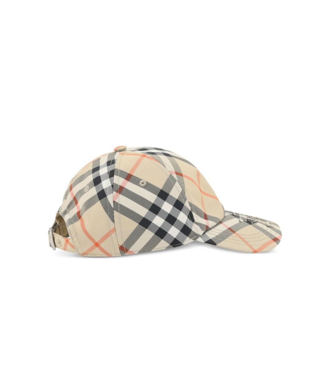 BURBERRY Бежевая кепка, фото 2