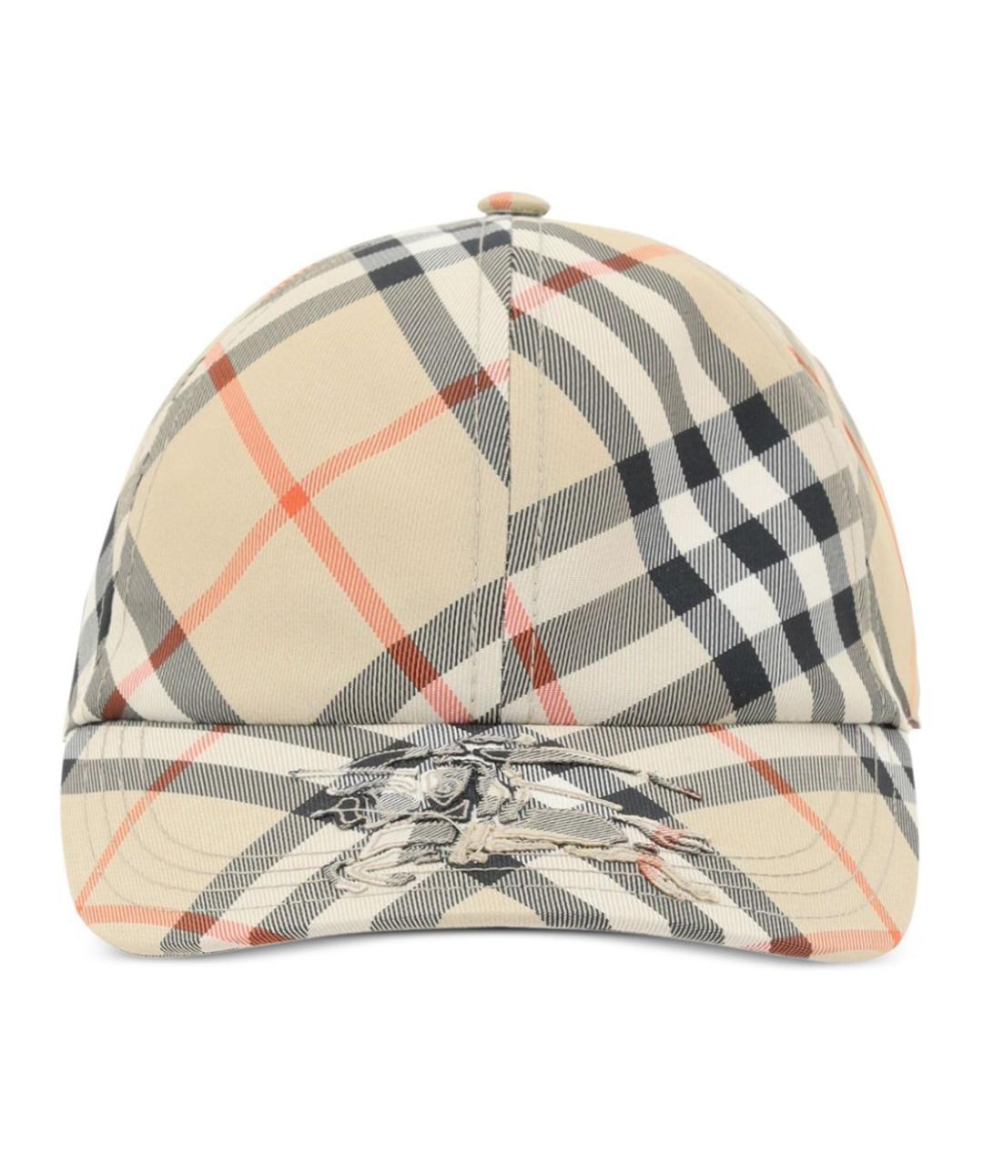 BURBERRY Бежевая кепка, фото 1
