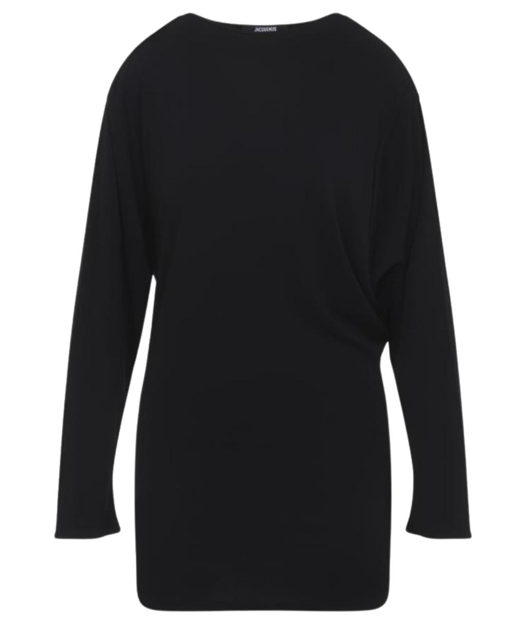 JACQUEMUS Черное вискозное повседневное платье, фото 1