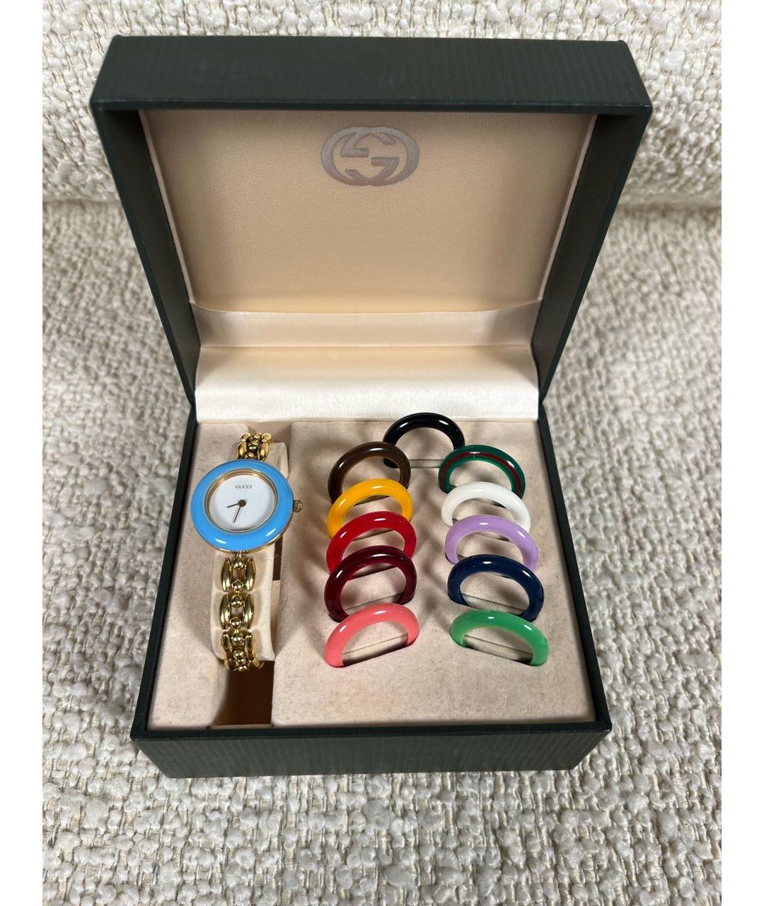 GUCCI Золотые позолоченные часы, фото 9