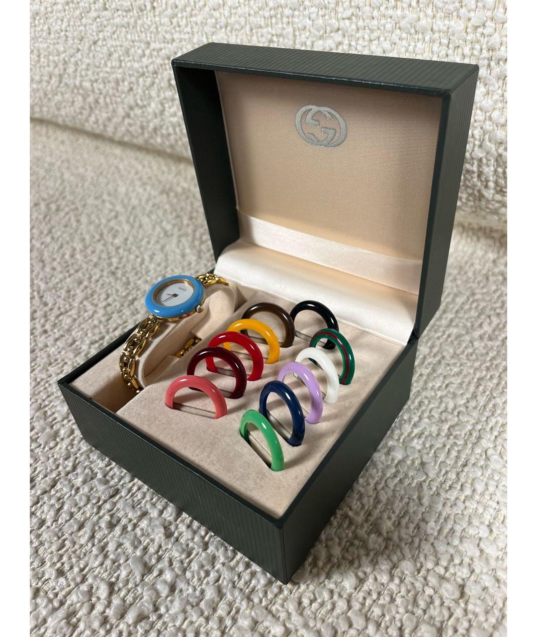 GUCCI Золотые позолоченные часы, фото 5