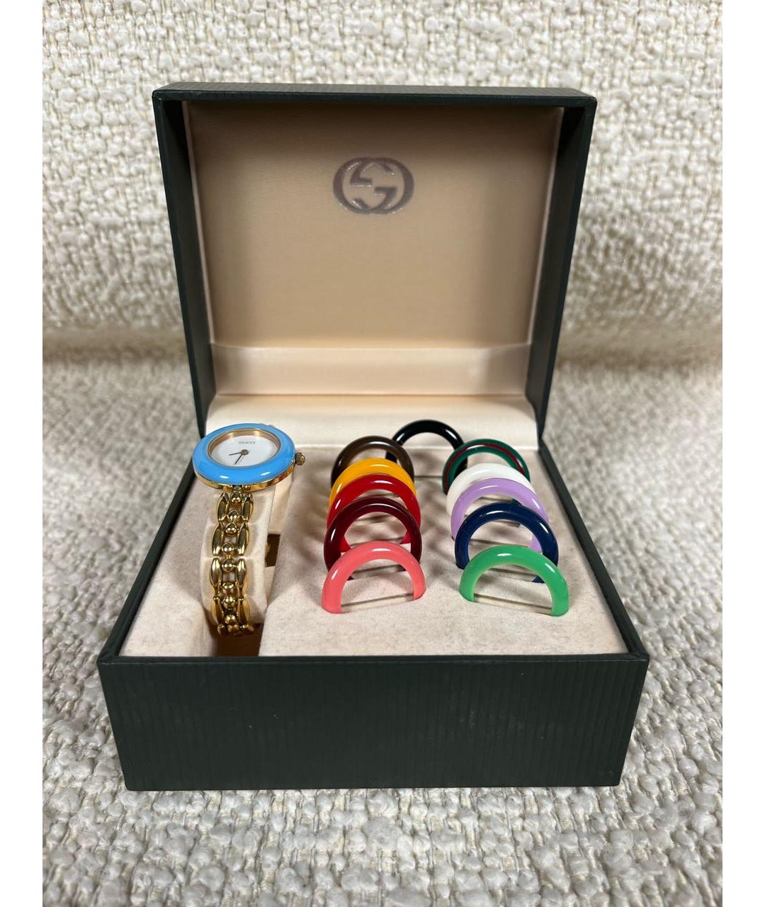 GUCCI Золотые позолоченные часы, фото 7