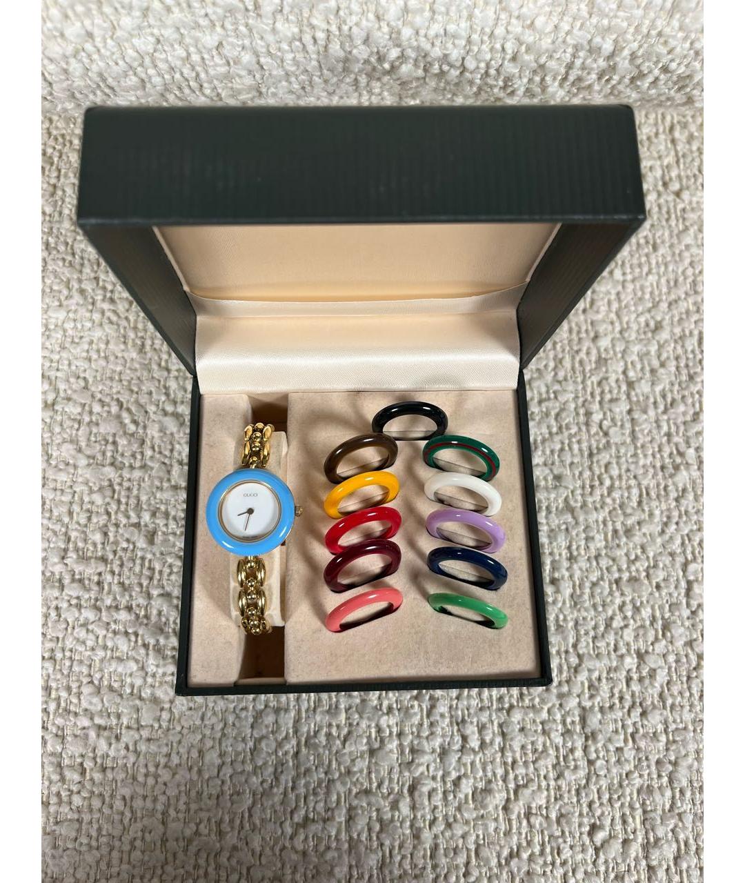 GUCCI Золотые позолоченные часы, фото 8