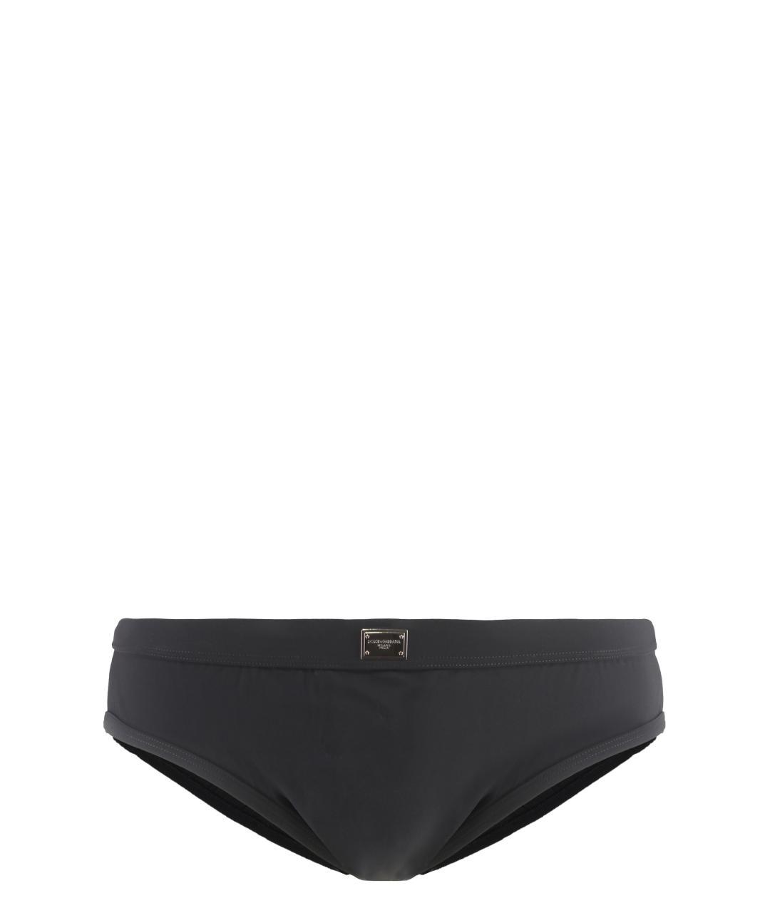 DOLCE&GABBANA Черные полиамидовые плавки, фото 3