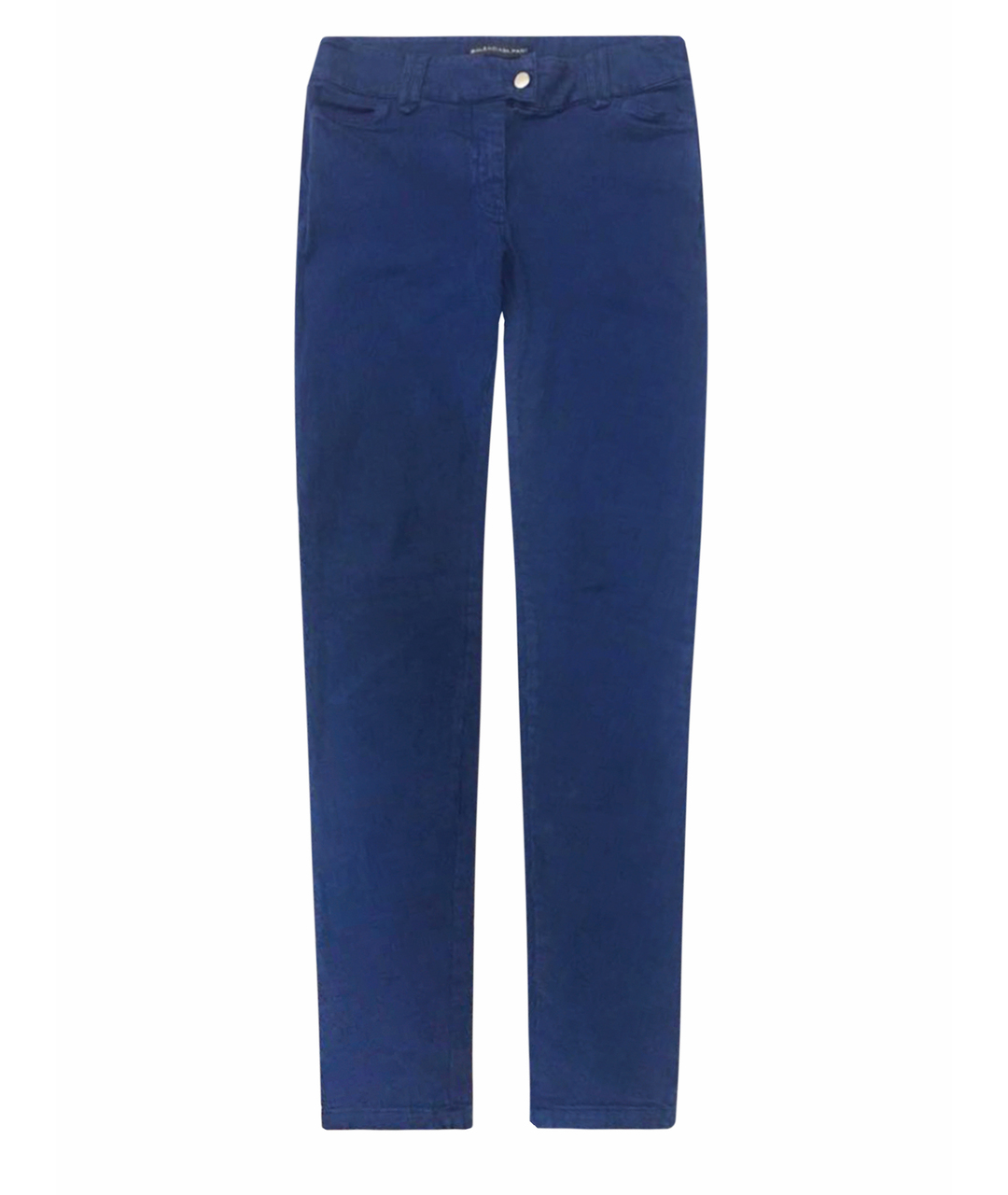 BALENCIAGA Темно-синие хлопко-эластановые джинсы слим, фото 1