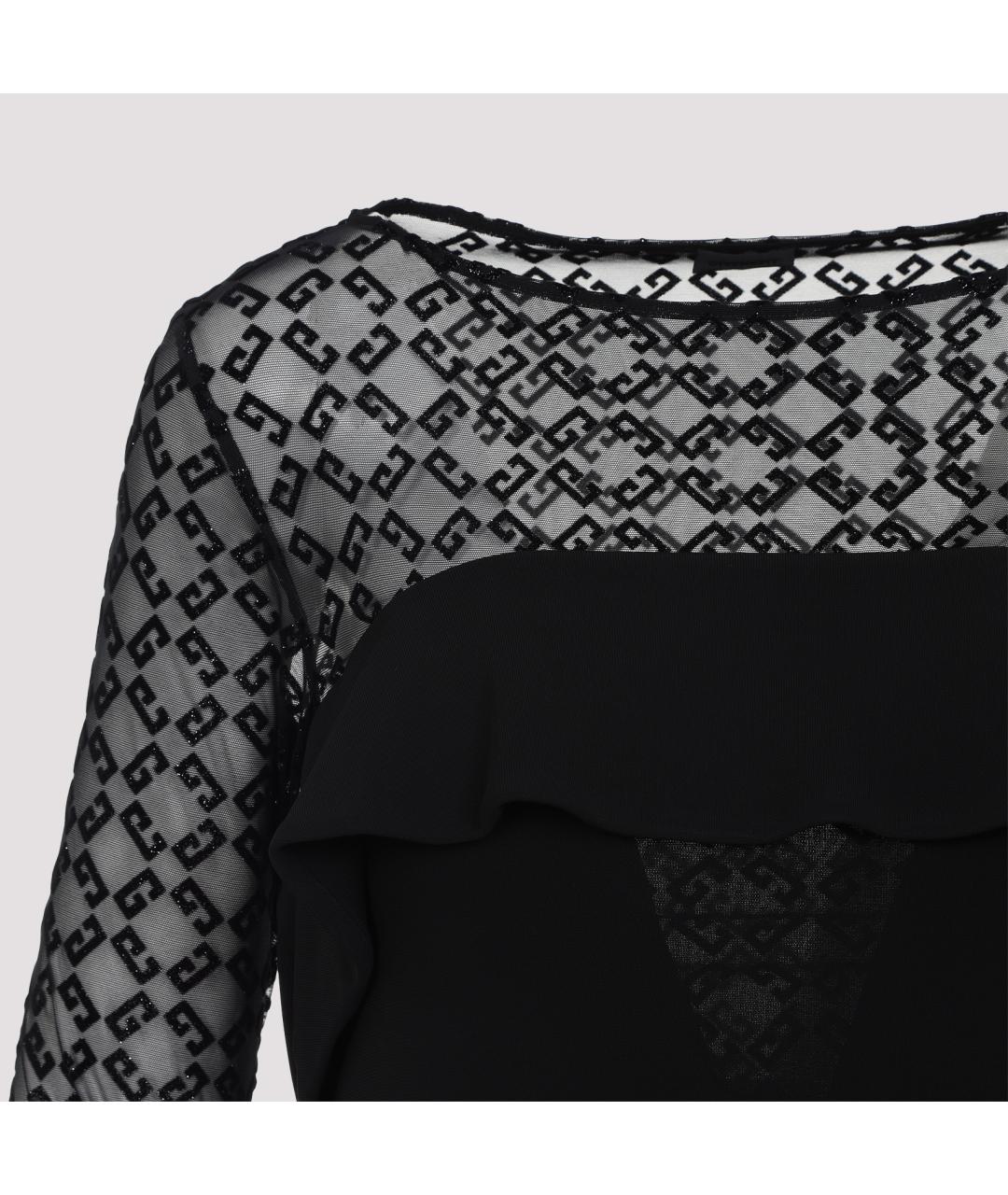 GIVENCHY Черное полиамидовое повседневное платье, фото 4