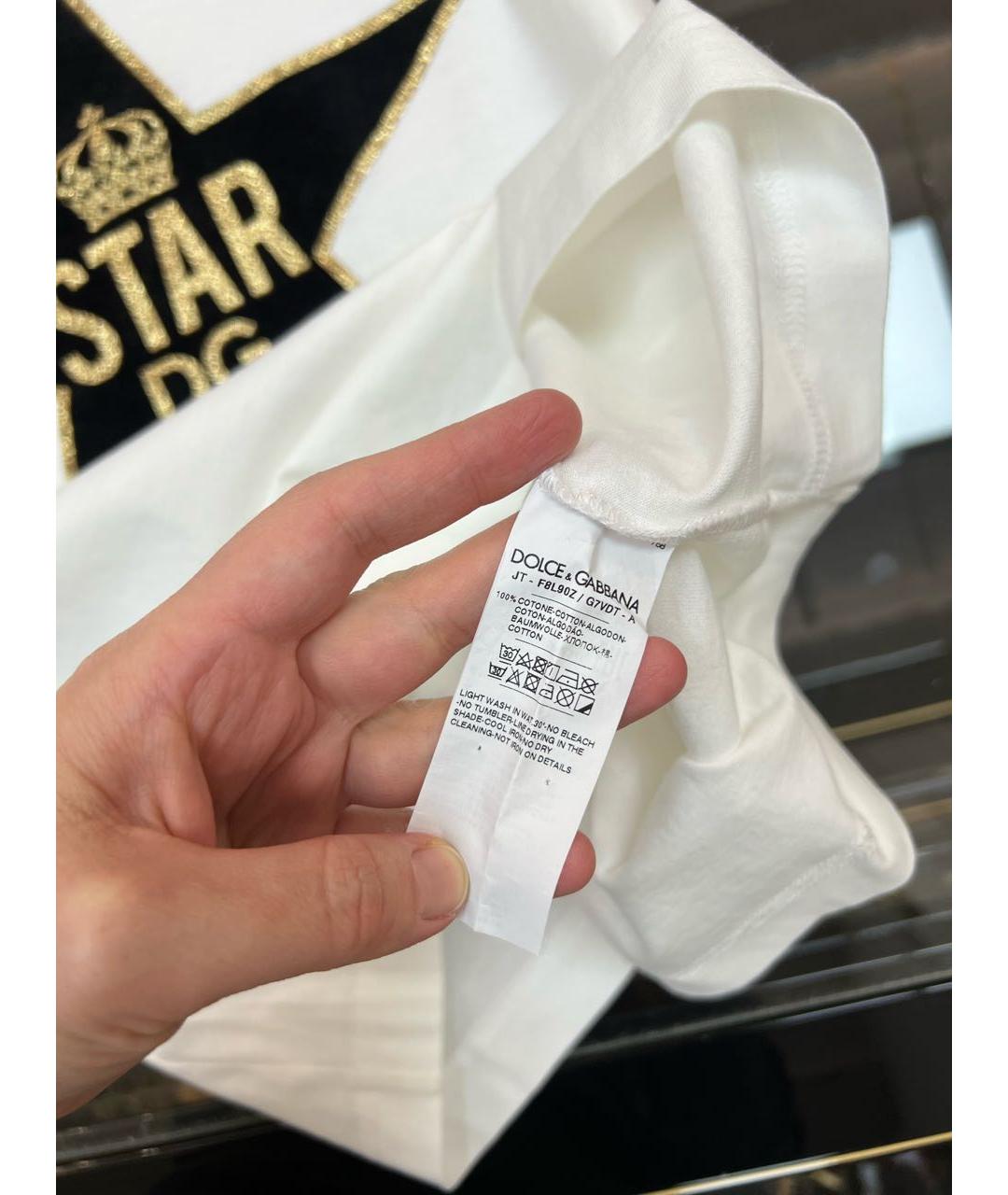 DOLCE&GABBANA Белая футболка, фото 6