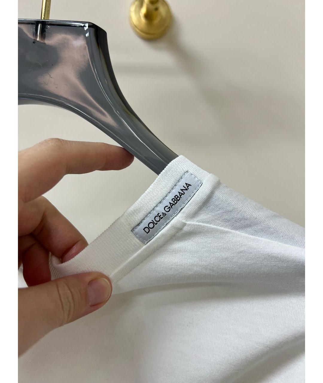 DOLCE&GABBANA Белая футболка, фото 5
