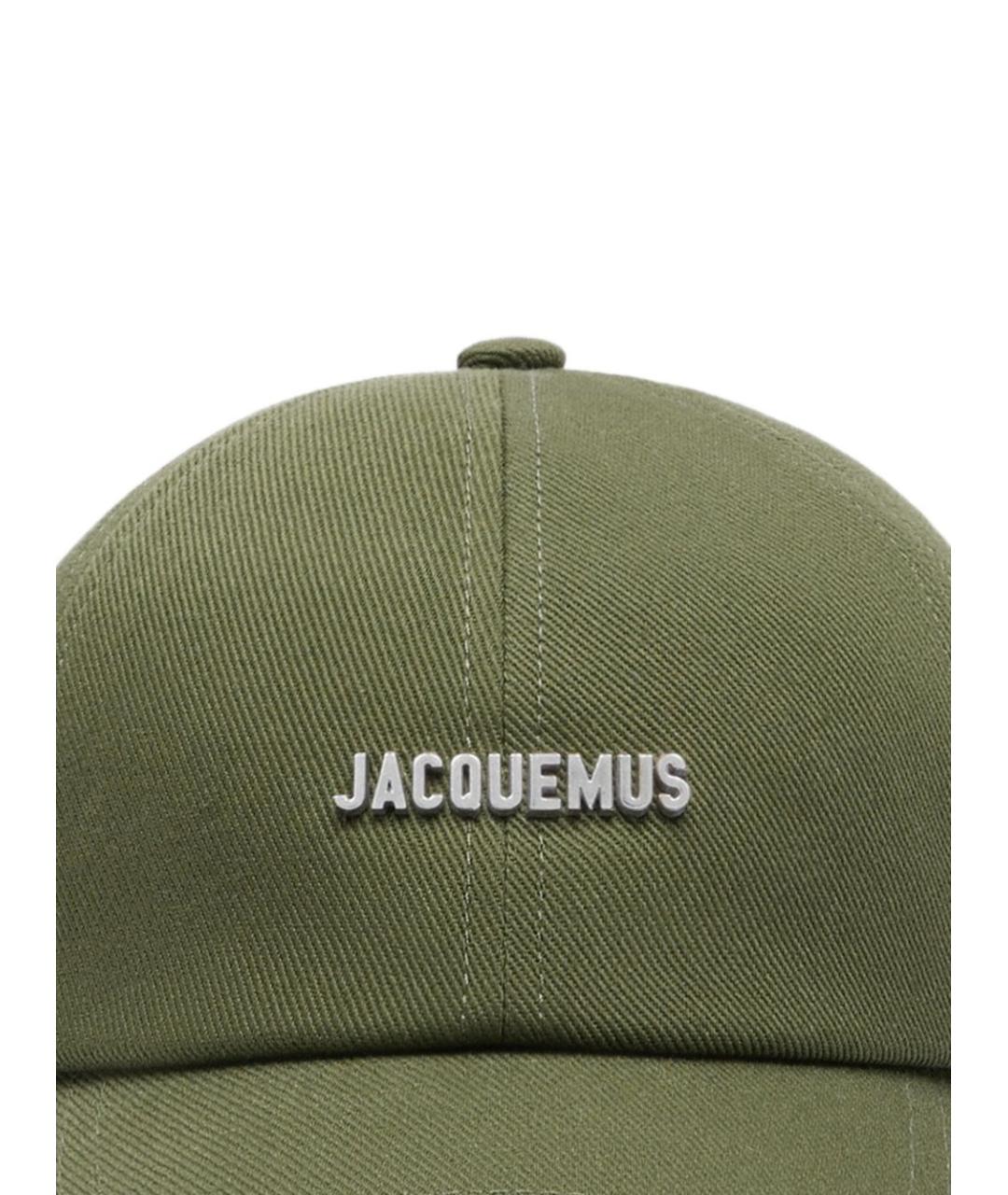 JACQUEMUS Зеленая хлопковая кепка, фото 2