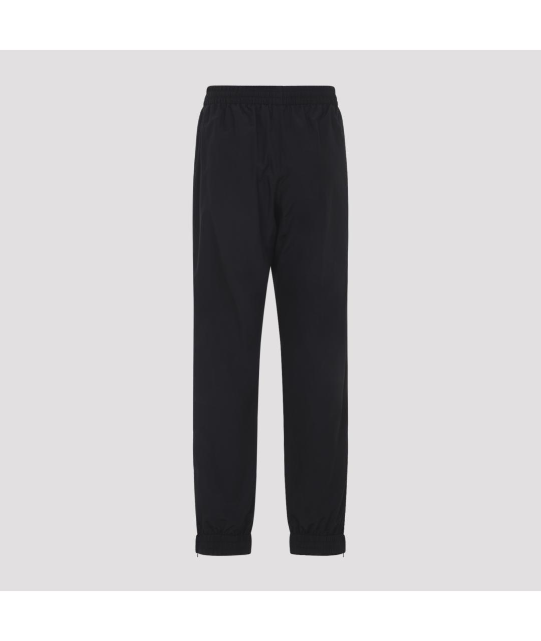 BALENCIAGA Черные хлопковые прямые брюки, фото 3