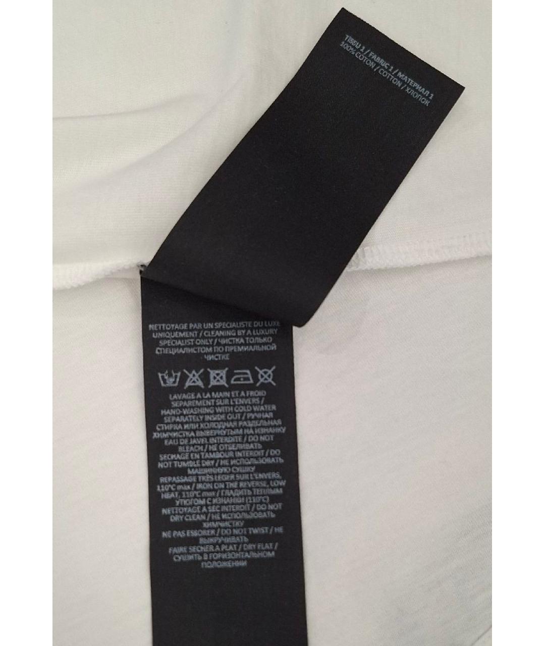 BALMAIN Белая хлопковая футболка, фото 6