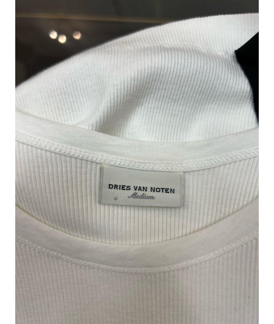 DRIES VAN NOTEN Белая майка, фото 8