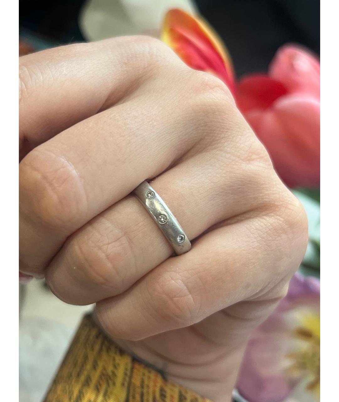 TIFFANY&CO Белое платиновое кольцо, фото 3