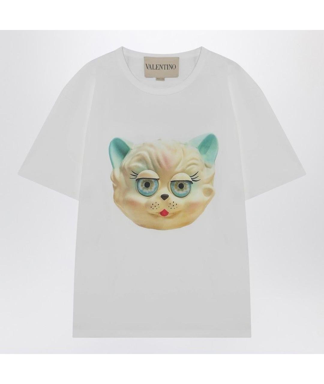 VALENTINO Бежевая хлопковая футболка, фото 4